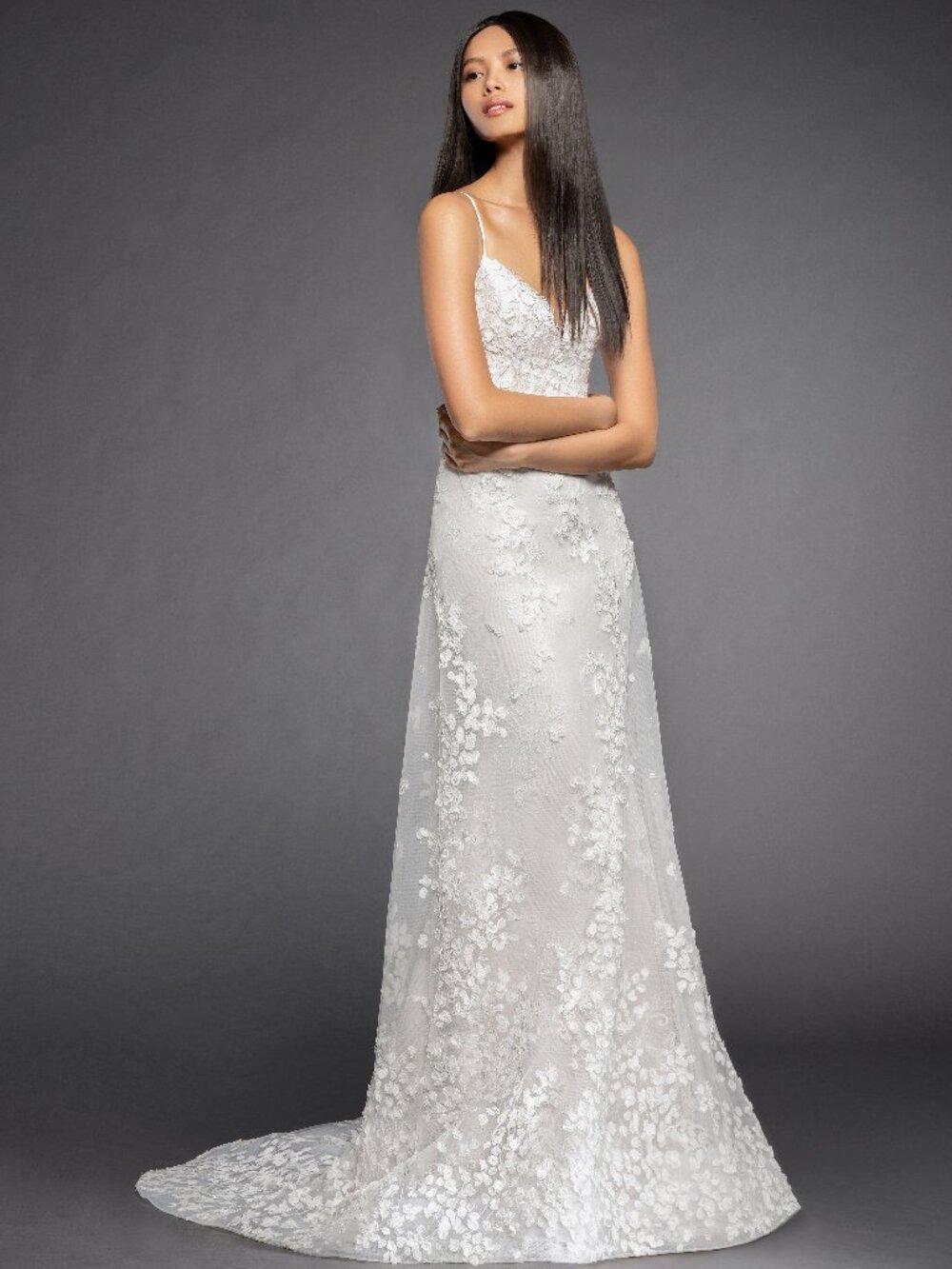 Lazaro Milena 3853 Wedding Dress – Sample Gown – Ivory – Size 12